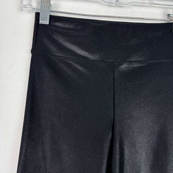 Koral Densonic High Rise Infinity Short Biker Black High Shine Size Small S EUC - Picture 3 of 9